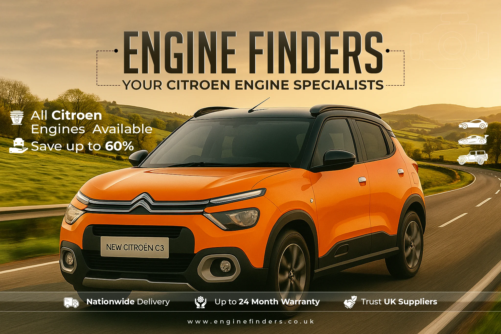 Citroën engine replacement specialists | Engine Finders