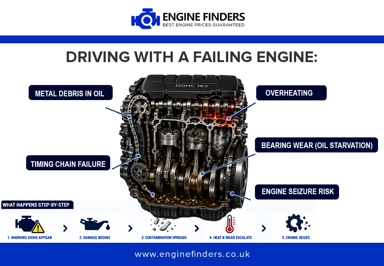 Can you drive with a failing engine UK guide