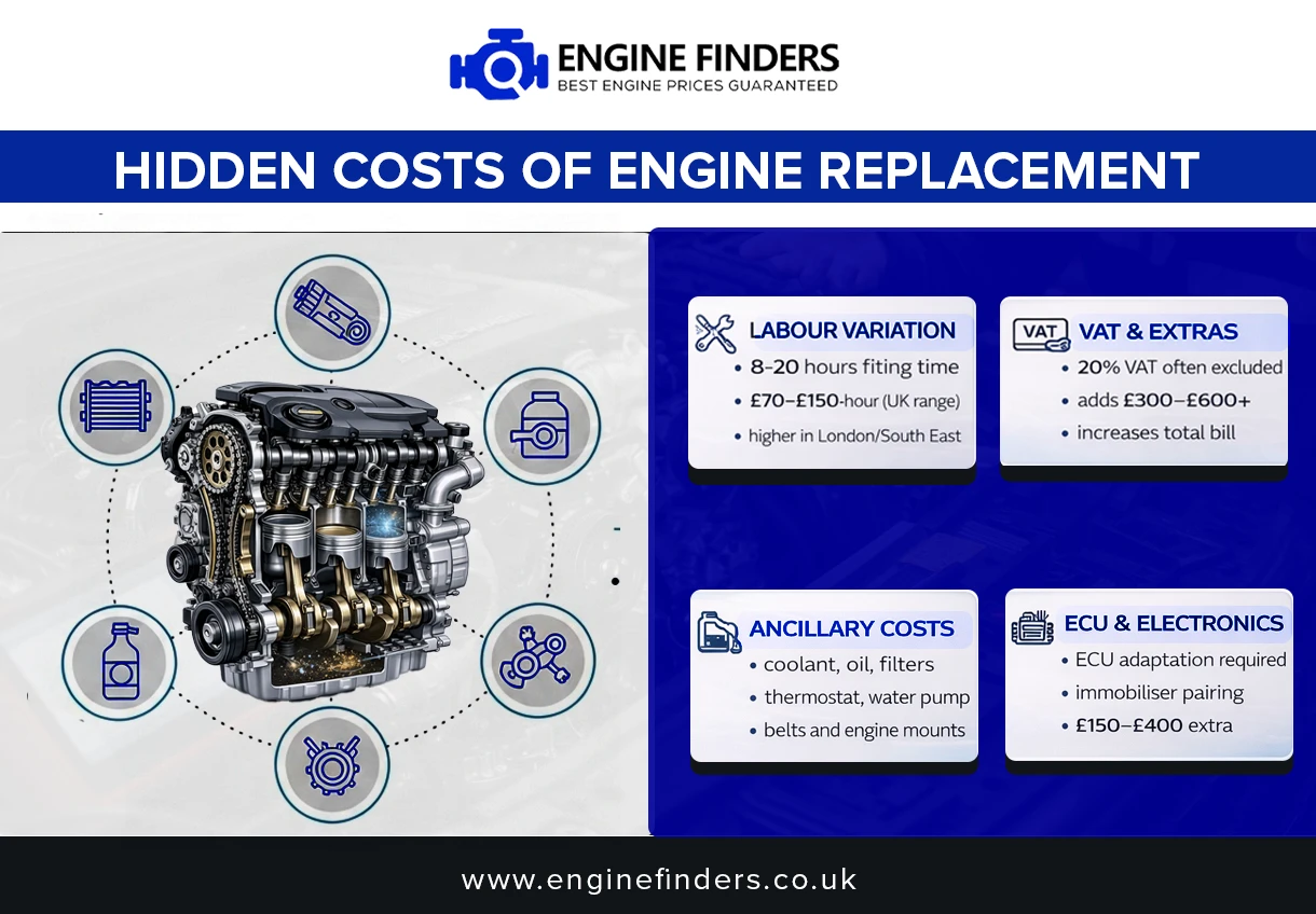 Hidden costs engine replacement UK guide