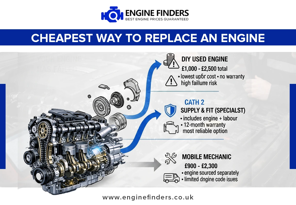 Cheapest engine replacement UK guide