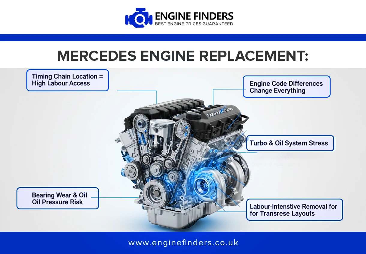 Mercedes engine replacement