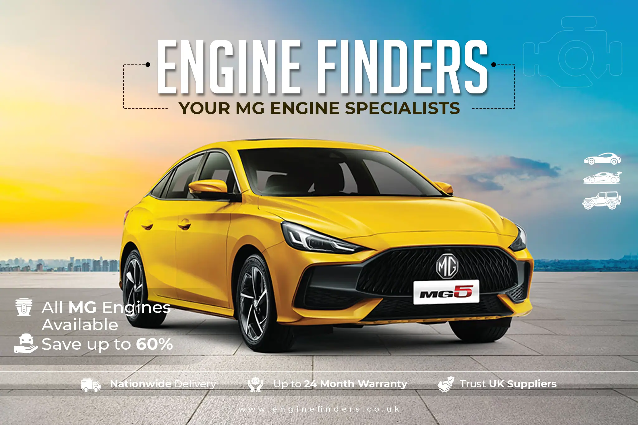 MG engine replacement specialists | Engine Finders