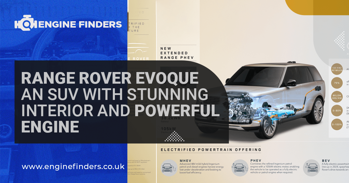 Range Rover Evoque SUV with Stunning Interior and Powerful Engine
