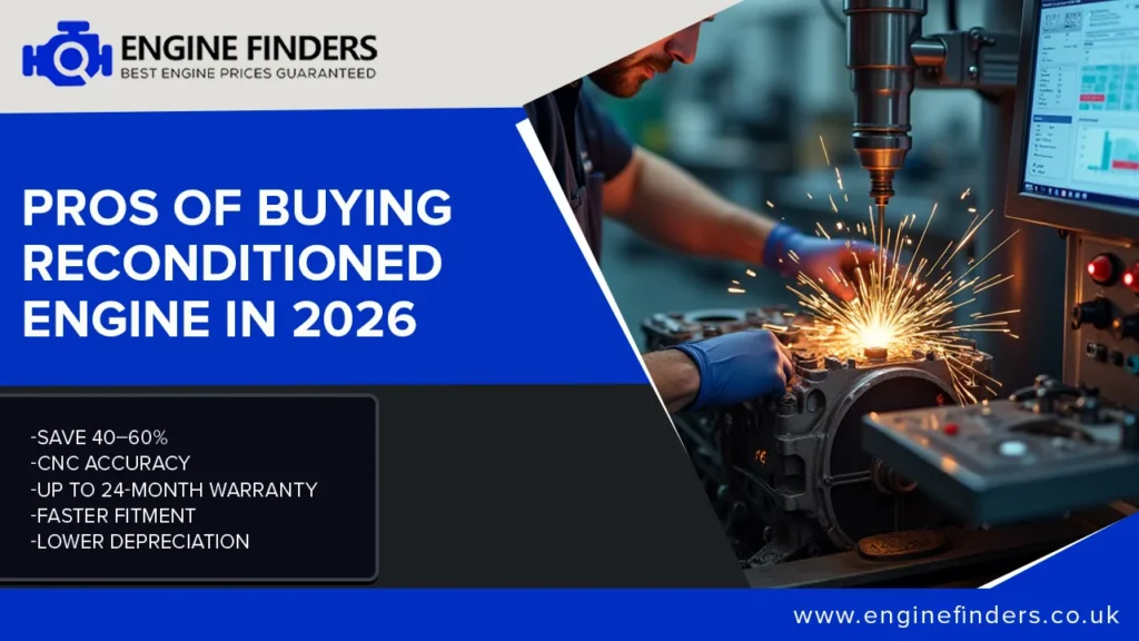 Pros of buying a reconditioned engine in 2026 CNC machining car engine refurbishment UK workshop