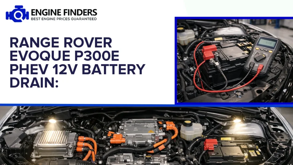 Range Rover Evoque P300e PHEV 12V battery drain testing - Engine Finders diagnostic guide