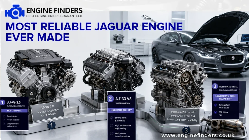 Most reliable Jaguar engine comparison: AJ-V6 3.0 naturally aspirated, AJ133 supercharged V8 and Ingenium 2.0 diesel
